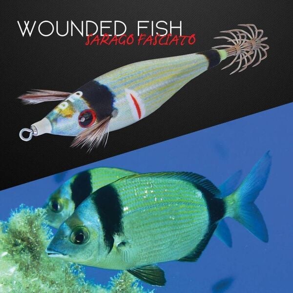 DTD Wounded Fish Egi 3.5 Glow 105 mm 17.5 gr Kalamar Zokası Picarel Green