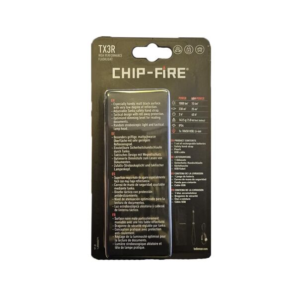 Chip Fire TX3R Şarj Edilebilir El Feneri