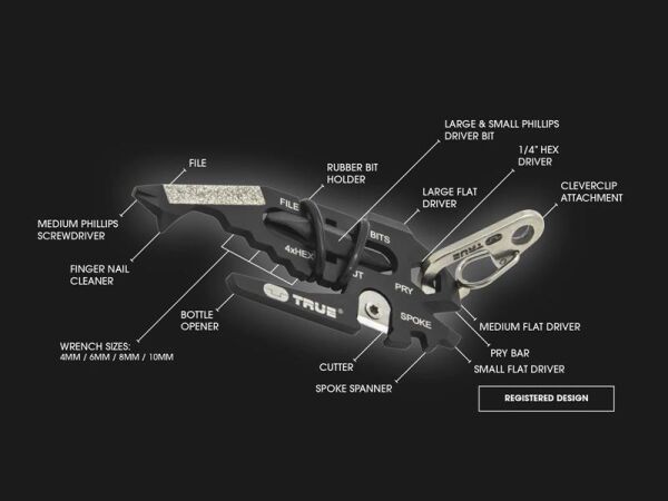 True Utility TU 206K FishFace 18 Fonksiyonlu Anahtarlık ( Pocket Tools )