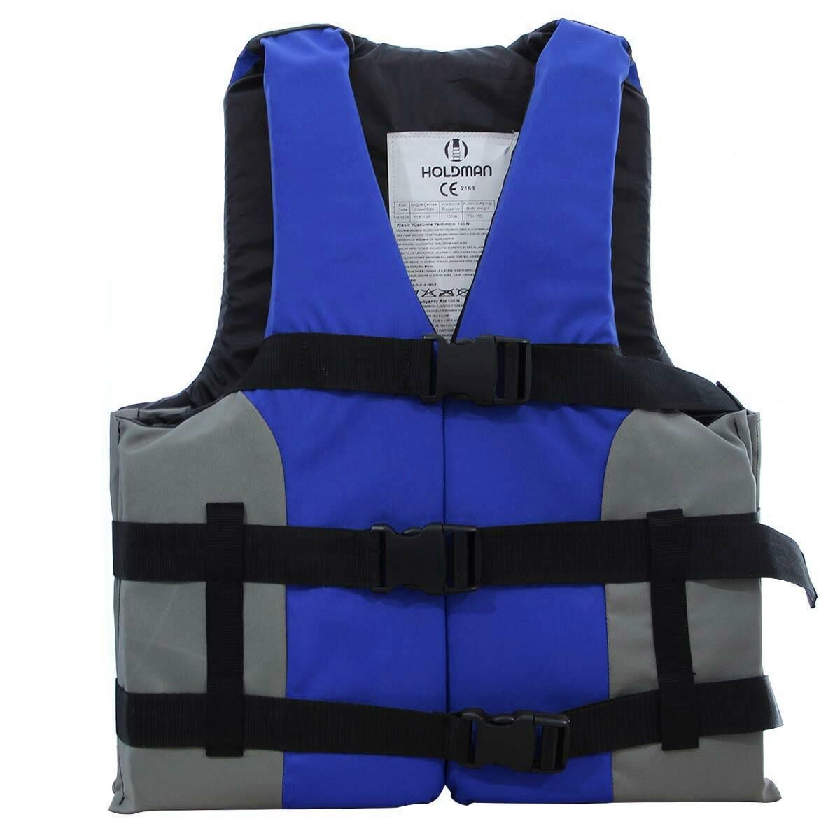 Holdman Water Sport CE Belgeli Can Yeleği ( 100 Newton Yüzdürme Yardımcısı ) MAVİ - L