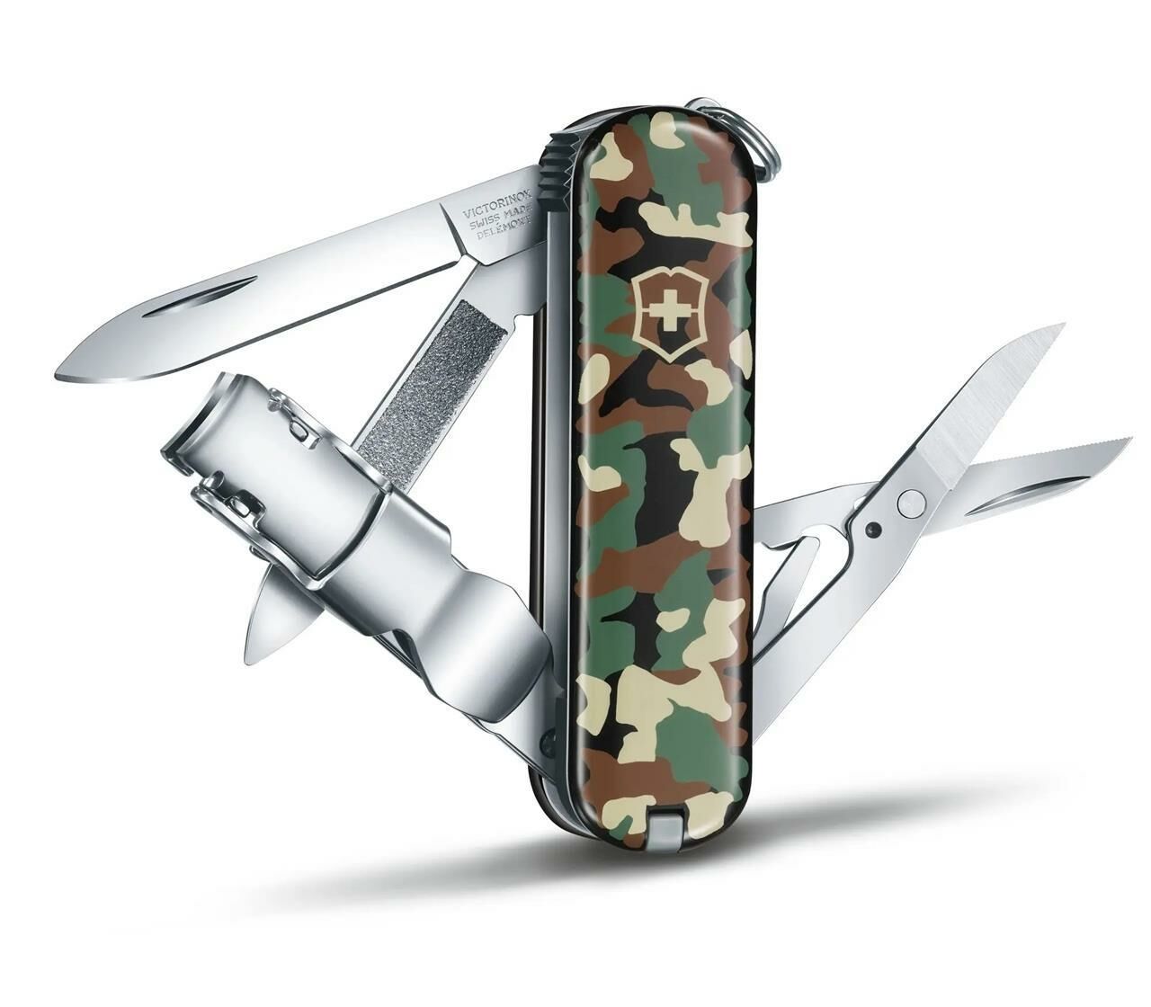 Victorinox 0.6463.94 NailClip 580 Kamuflaj Desenli Tırnak Makaslı Çakı